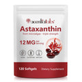 ZUZOKKAHA Astaxanthin 12mg Softgels - 120 Count | Non-GMO, Gluten-Free | Eye, Skin, Brain, Joint & Immune Support